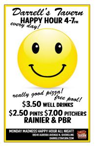 Happy Hour Smiley 1- darrell's Tavern