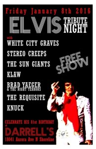 JAN 8TH - ELEVIS NIGHT